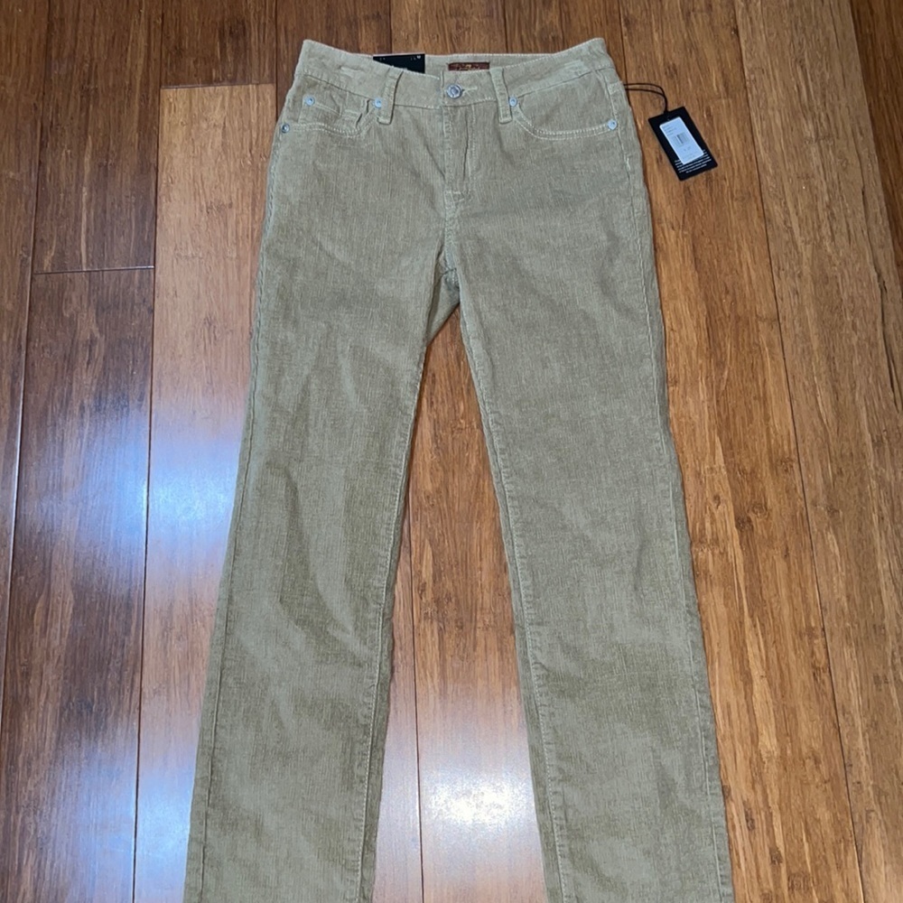 7 for all Mankind boys 5 pocket khaki corduroy pants size 12 NWT